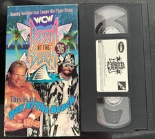 WCW Bash At The Beach 1996 VHS Wrestling RARE Luger Macho Man World Championship picture