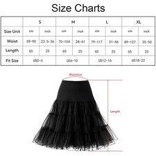 Women's 50s Vintage Petticoat Skirt Underskirt Crinoline Slips Tutu Skirts Dress picture