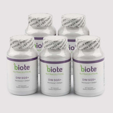 1-5x Nutraceuticals B'iote DIM SGS + - Hormone + Detox (60 Caps EACH picture