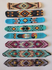Native American Style Seed Beaded Adjustable Multi Color Bracelet picture