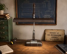 Vintage Dazor P-2324 USIA Government Industrial Drafting Desk Lamp MCM picture