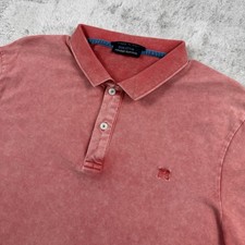 DIMATTIA Vintage Flavor Polo Shirt  XXL Slim Pink Dye Made In Italy picture