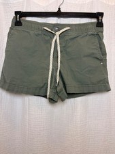 Vuori Women's Green Drawstring Shorts with Zip Pocket picture