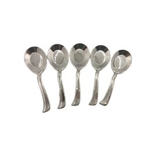 Lenox Simply Fine Twist Mini  Sample Spoon 5 Piece Set 18/10 Stainless Glossy picture