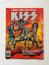 MARVEL COMICS SUPER SPECIAL #1 KISS 1977 - Printed W/Real Kiss Blood VF 7.5-8.5 picture