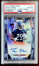 15/25 Tarik Cohen 2017 Panini Prizm Rookie Camo Prizm #RA Autograph picture