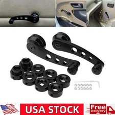 2PCS Car Window Crank Handle Window Winder Crank Riser Handle Aluminum Universal picture