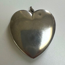 Rare, vintage, large Foster & Bailey 925 heart locket from 1890’s picture