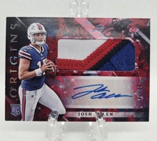 2018 Panini Origins Josh Allen Rookie Auto RPA Red /75 Color Match Buffalo Bills picture
