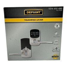 Defiant Touchpad Keyed Entry Door Handle Lever Satin Nickel 1014 415 490 (OB) picture
