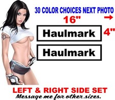 FITS HAULMARK Trailer DECALS  REPLACEMENT 30 COLOR CHOICES picture