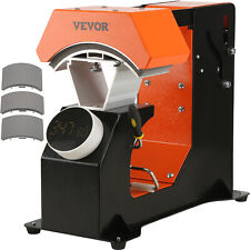 VEVOR Hat Heat Press Auto Cap Heat Press 3 Heating Pads Sublimation Transfer picture
