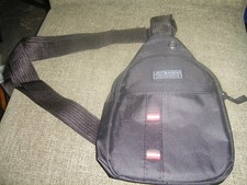 Small Black 2 Pocket Sling Backpack for Men Women picture