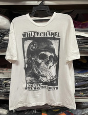 Rare White Chapel Salute My Waste Youth T-shirt Classic TU209 picture