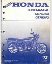 1978 Honda CB750 F3 CB750 K8 Shop Service Manual 213 pages picture