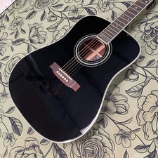 Black D35 Acoustic Guitar 6s Top Solid Spruce no EQ  picture