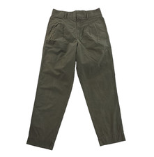 Everlane Poplin Pleated Pants Womens 4 Green Poplin High Rise NWOT Casual picture