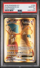 2016 Pokemon XY Evolutions Dragonite EX FA Full Art #106 PSA 10 picture