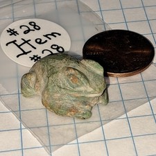 Pre-Columbian Jade Artifact.. Mayan Frog Carving.. Pendant picture