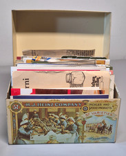 VTG H.J. Heinz 57 Metal Recipe Box Tin w/ Clipped Recipes Advertising Booklets picture