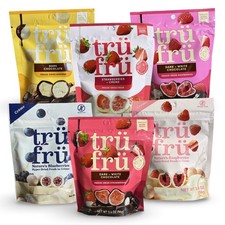 Tru Fru Chocolate & Creme Covered Hyper-Dried Fresh Fruit 6 Flavor Variety Pack picture