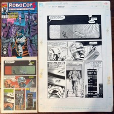 Robocop Issue 15 Page 10 Lee Sullivan Original Hand Drawn OCP Auto 9 picture