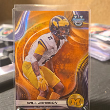 Topps 2024 Bowman's Best Univ Will Johnson #35 Orange Geometric /25 RC picture