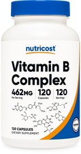 Nutricost Vitamin B Complex 460mg, 120 Capsules With Vitamin C - High Potency picture