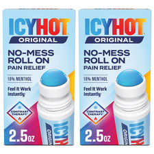 Icy Hot Original Pain Relief Roll-On 2 Pack, Max Strength Menthol 16%, 2.5 oz picture