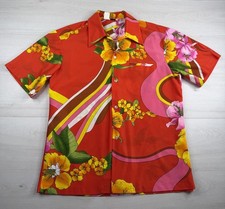 Vtg Liberty House Tropicana Hawaiian Camp Shirt Aloha Button Up Loop Collar L picture