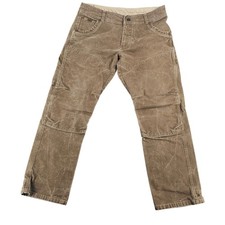 Kuhl The Law 5117 Mens 36x30 Brown Heavyweight Canvas Work Pants Patina Dye picture