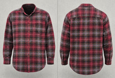 Pendleton Mason Flannel Shirt Mens Large Red Shadow Plaid Cotton Button Down picture