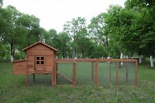 120'' Chicken Coop w/Run Cage Outdoor Hen House Hutch Poultry Pet Wooden Nesting picture