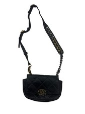 CHANEL Preowned Black Leather Quilted Flab Bag Made in Italy picture