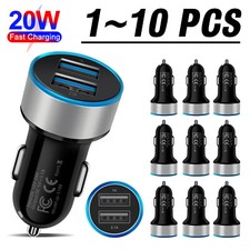 1-10 Pcs Lot Dual USB Ports Car Charger Adapter For Apple iPhone 16e 15 Pro Max picture