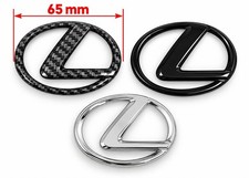 65mm Black Lexus Steering Wheel Emblem Badge Replacement picture