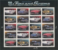 2008, USA, CLASSIC CARS, 42C MULTI,  SELF-ADHESIVE PANE OF 20, SC.#4357a picture