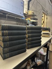 Antique Bulwer-Lytton Works 13 Vol Set Victorian Hardcover Novels Blue Cloth 18s picture