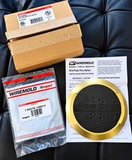 Legrand Wiremold RC4CTCBS Brass Floor Outlet Cover + RC4REC2 Receptacle Kit –NOS picture