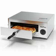 Commercial Kitchen Countertop Pizza Oven Electric Stainless Steel Pan Timer Home picture