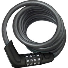 ABUS Tresor 6512 Combination Coiled Cable Lock With Mount - Black 13414 picture