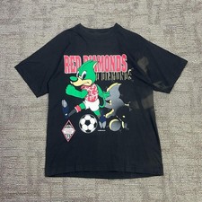 Vintage 1992 Nutmeg Mills Urawa Red Diamonds Mascot Japanese League Tee picture