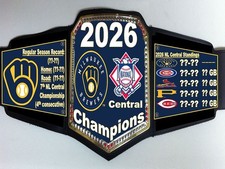 2026 Milwaukee Brewers National League Central Division Champions Title Belt picture