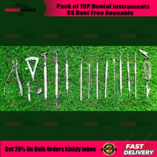 Pack of 15P Dental instruments SS Rust Free Reusable picture