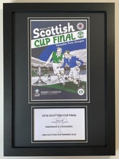 2016 Scottish Cup Final A4 Photo Match Programme Football Display Hibernian Hibs picture