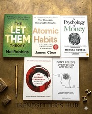 Atomic Habits, Psychology of Money, Don't Believe ,Let Them, Courage 5 books US picture