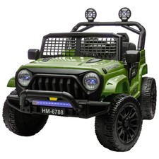 Green 24V Kids Electric Car 4WD 2 Seater Ride on Toy Jeep 3-6mph Truck w/ Remote picture