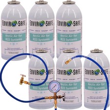 ENVIRO-SAFE Arctic Air for R22 Home Systems (6 Cans) with Single Manifold Set picture