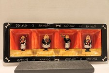 Certified Int. Ceramic Tracy Flickinger 'Dinner Is Served' 4-part Chef Tray 2004 picture