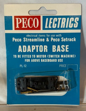 🚂PECO LECTRICS Peco Adaptor Base - Streamline & Peco Setrack PL-12-sealed picture